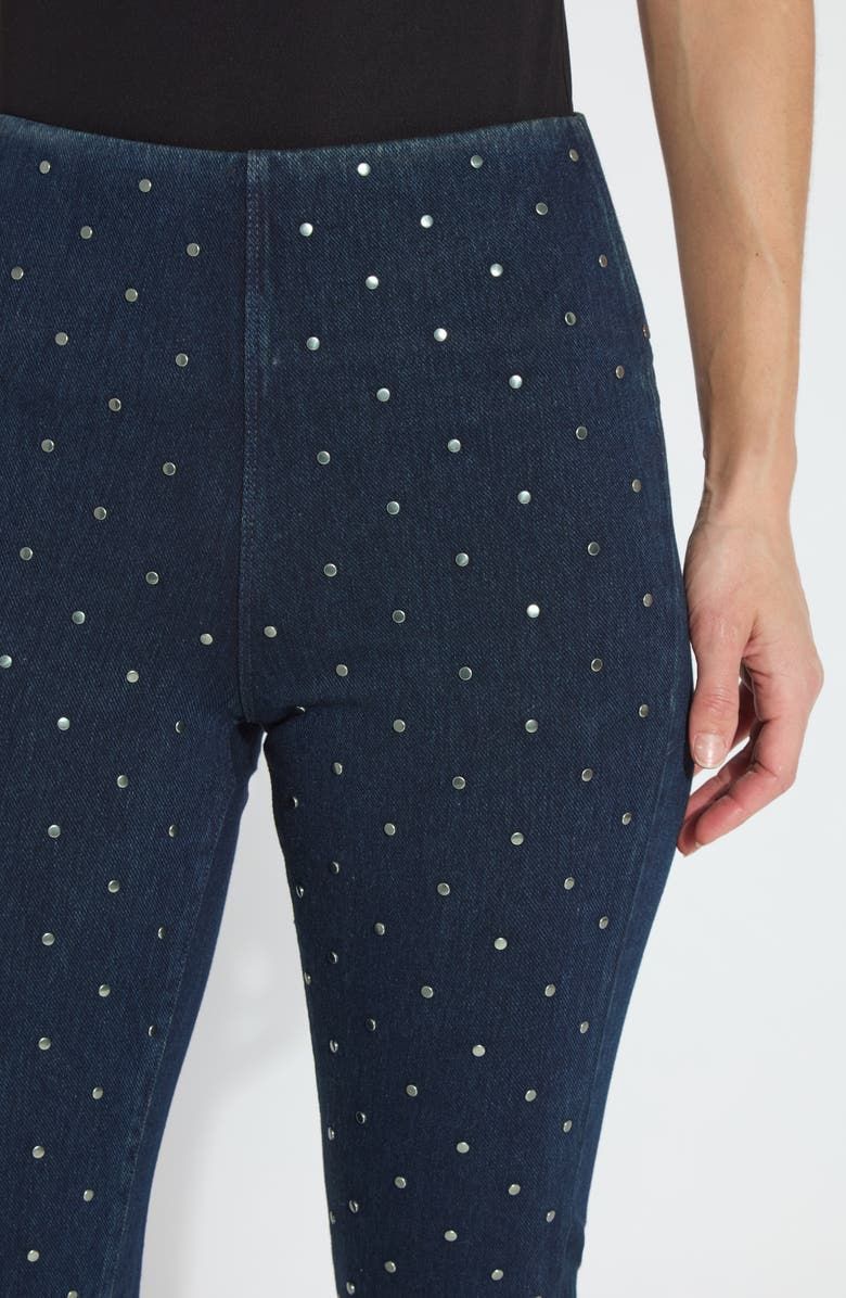 Lysse Studded Boyfriend Pants, Alternate, color, Indigo