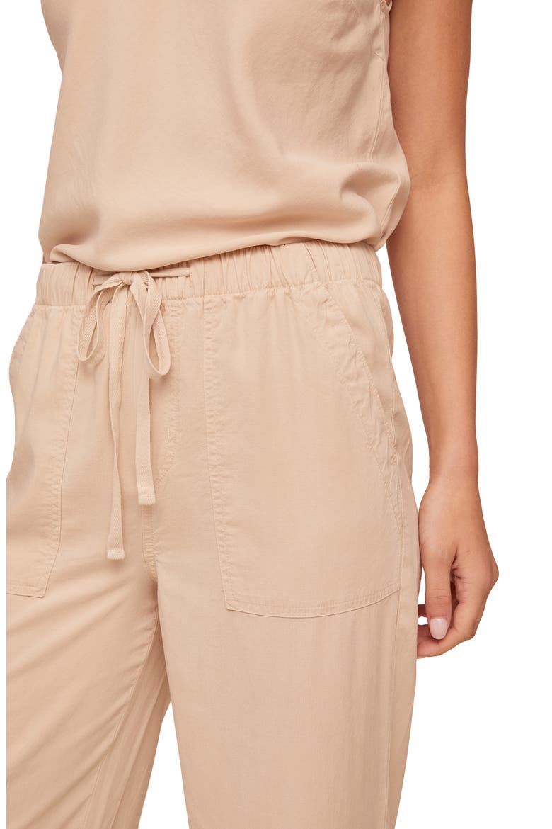 Easy Pocket Crop Wide Leg Pants, Alternate, color, LINEN SAND
