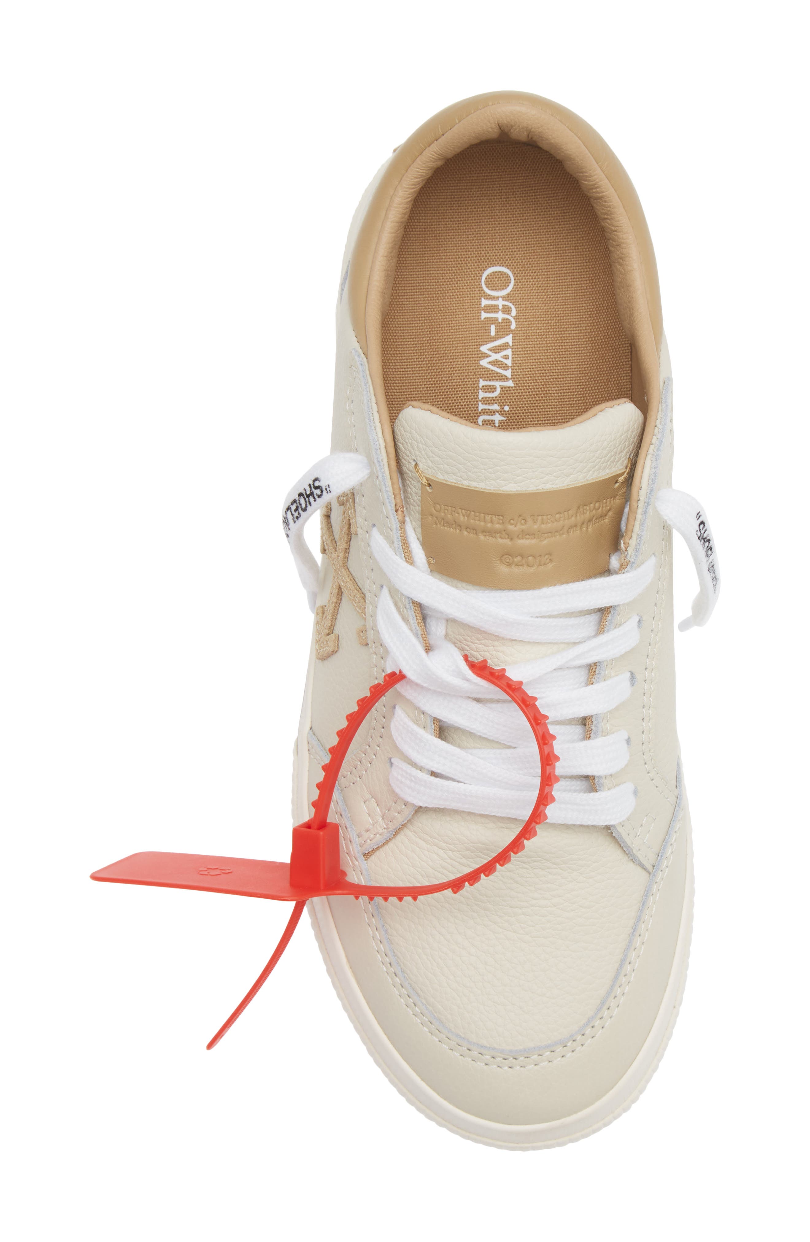Off-White Low Vulcanized Vintage Sneaker, Alternate, color, Cream - Light Brown