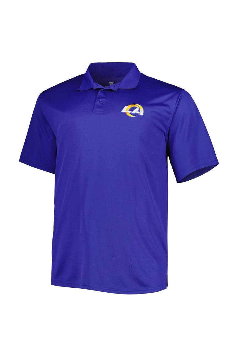 Men's Royal Los Angeles Rams Big & Tall Birdseye Polo, Alternate, color, Royal