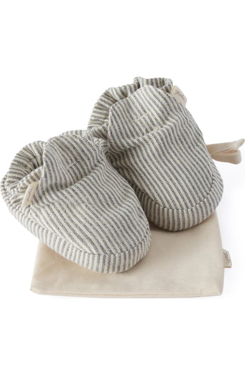 Pehr Organic Cotton Railroad Bootie, Main, color, Railroad