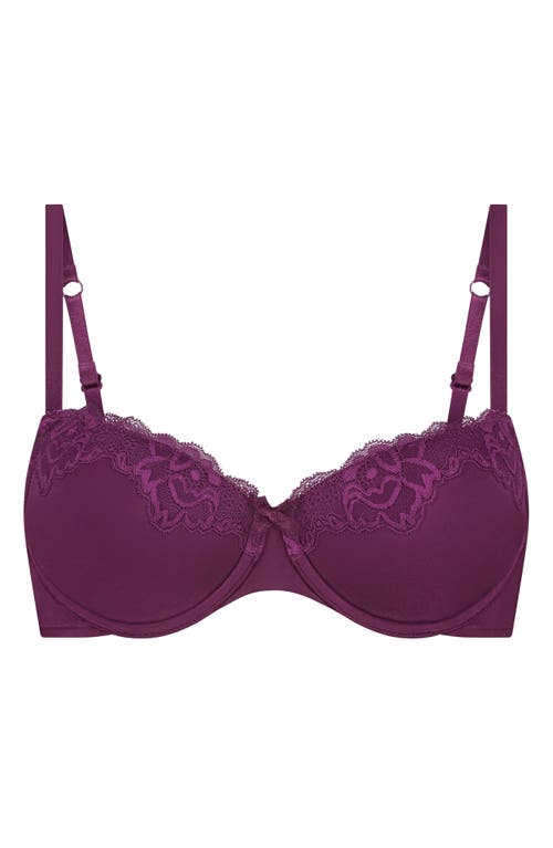 Hunkemoller Hunkemöller Lace & Shine Undewire Bra In Magenta Purple