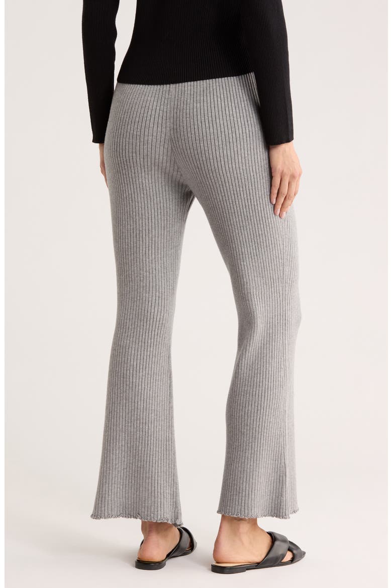 Ribbed Pull-On Sweater Pants, Alternate, color, GREY