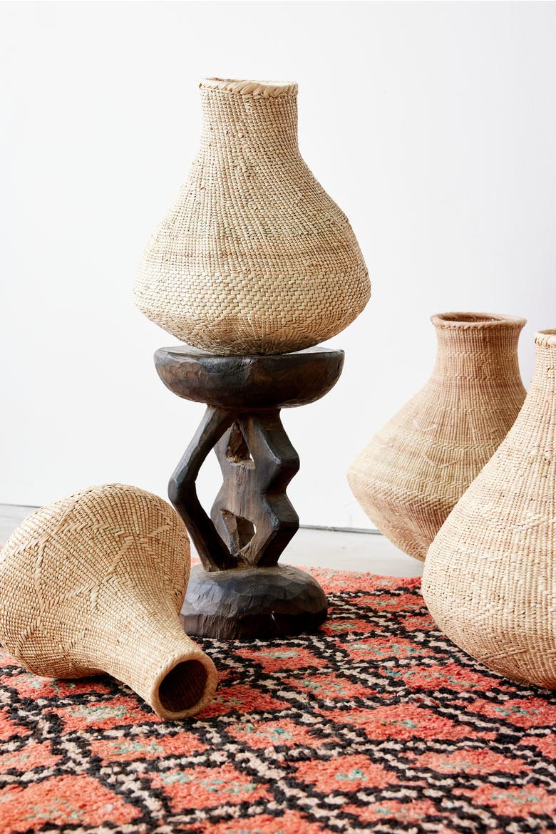Binga Nongo Natural Woven Gourd Basket, Alternate, color, Natural - Medium