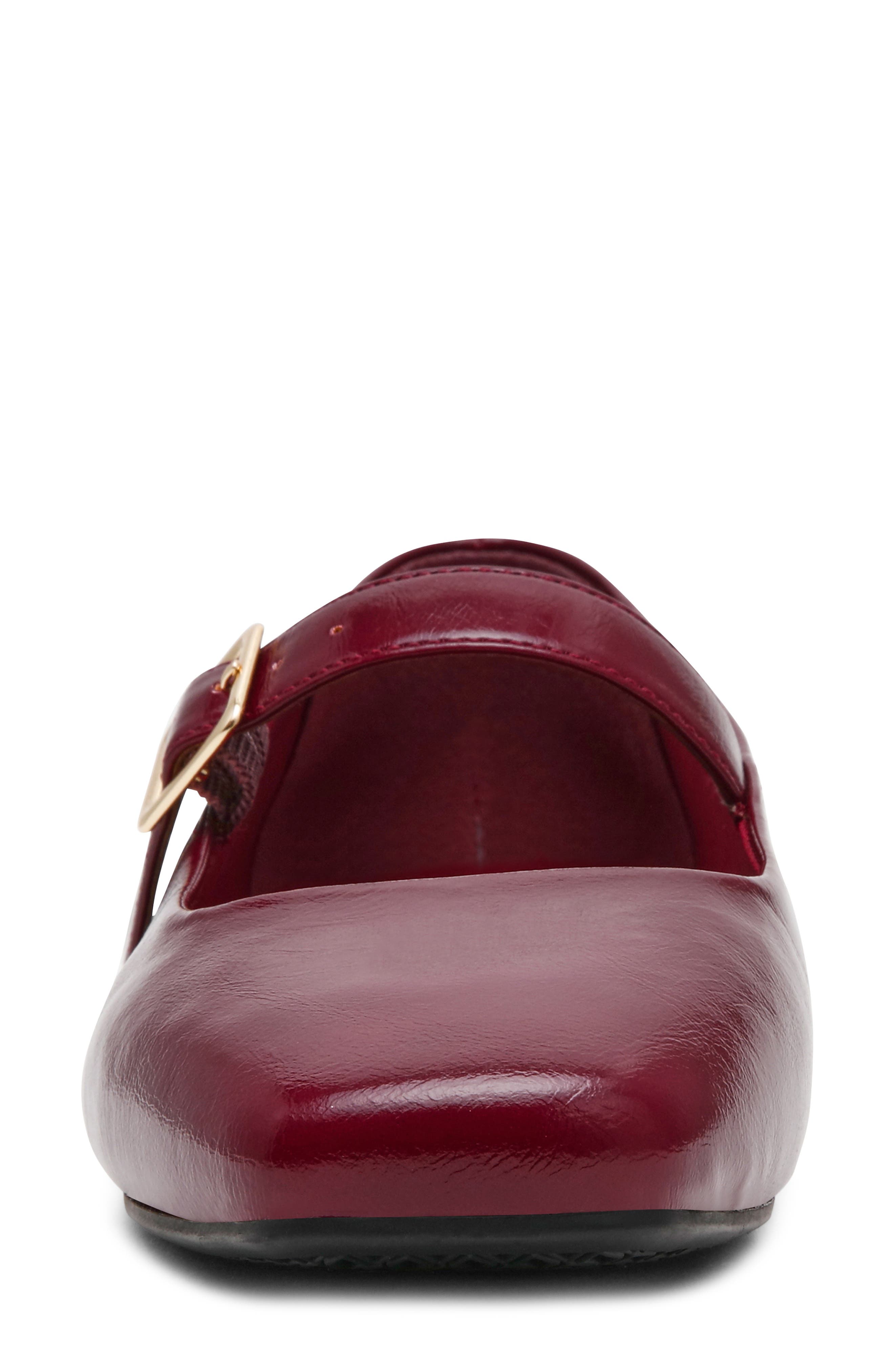 Mabel Mary Jane Flat, Alternate, color, BORDEAUX CRINKLE