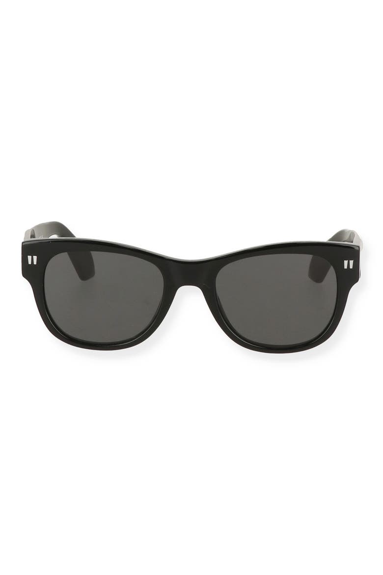 Moab 52mm Square Sunglasses, Main, color, BLACK DARK GREY
