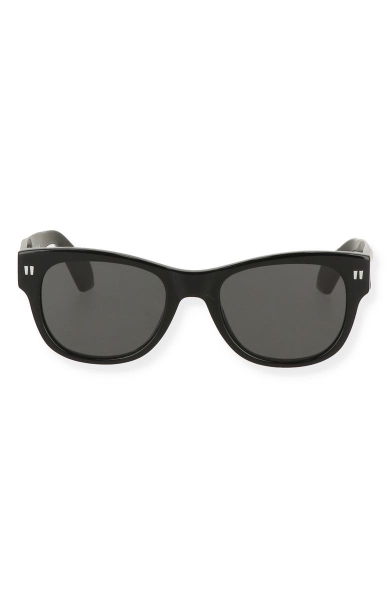 Off-White Moab 52mm Square Sunglasses, Main, color, Black Dark Grey