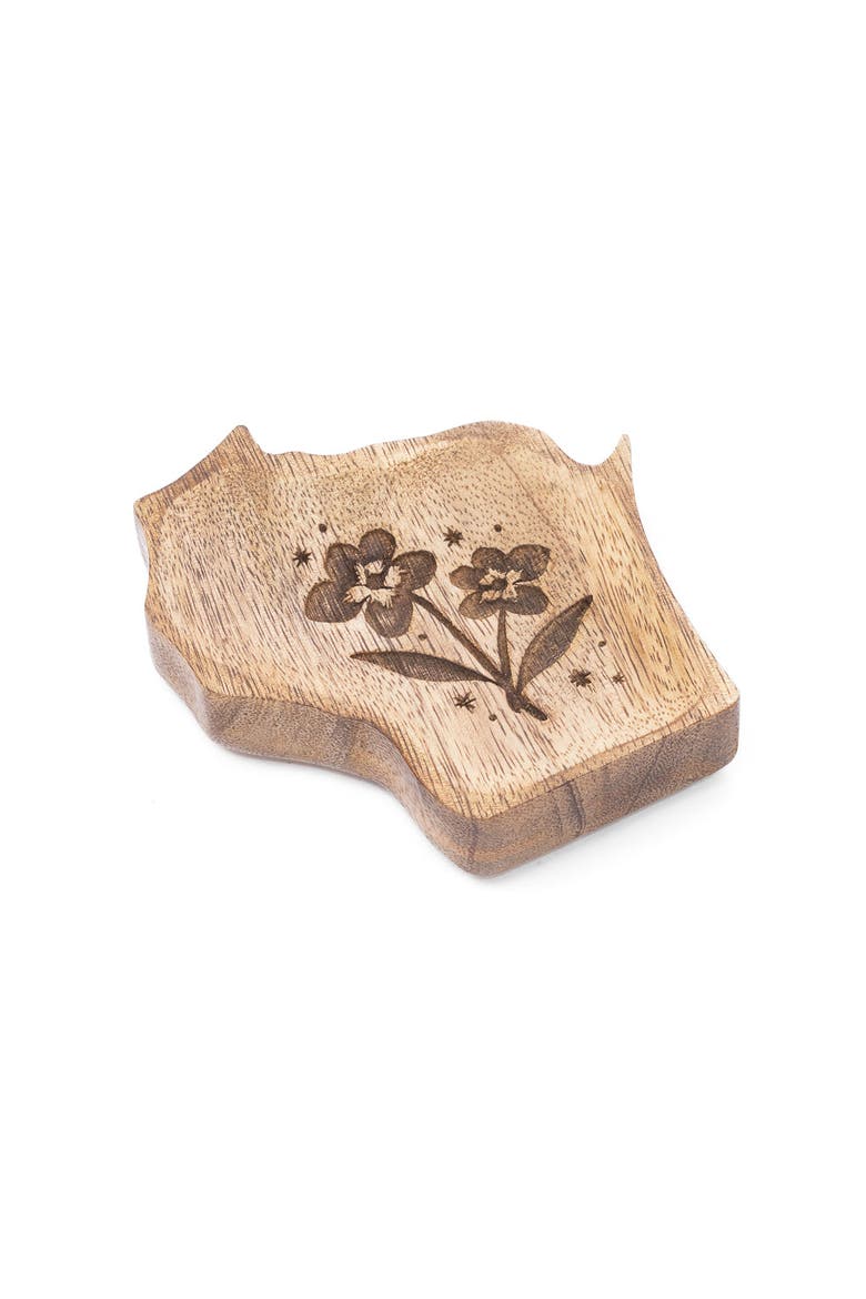 Wisconsin State Violet Trinket Dish, Alternate, color, Natural