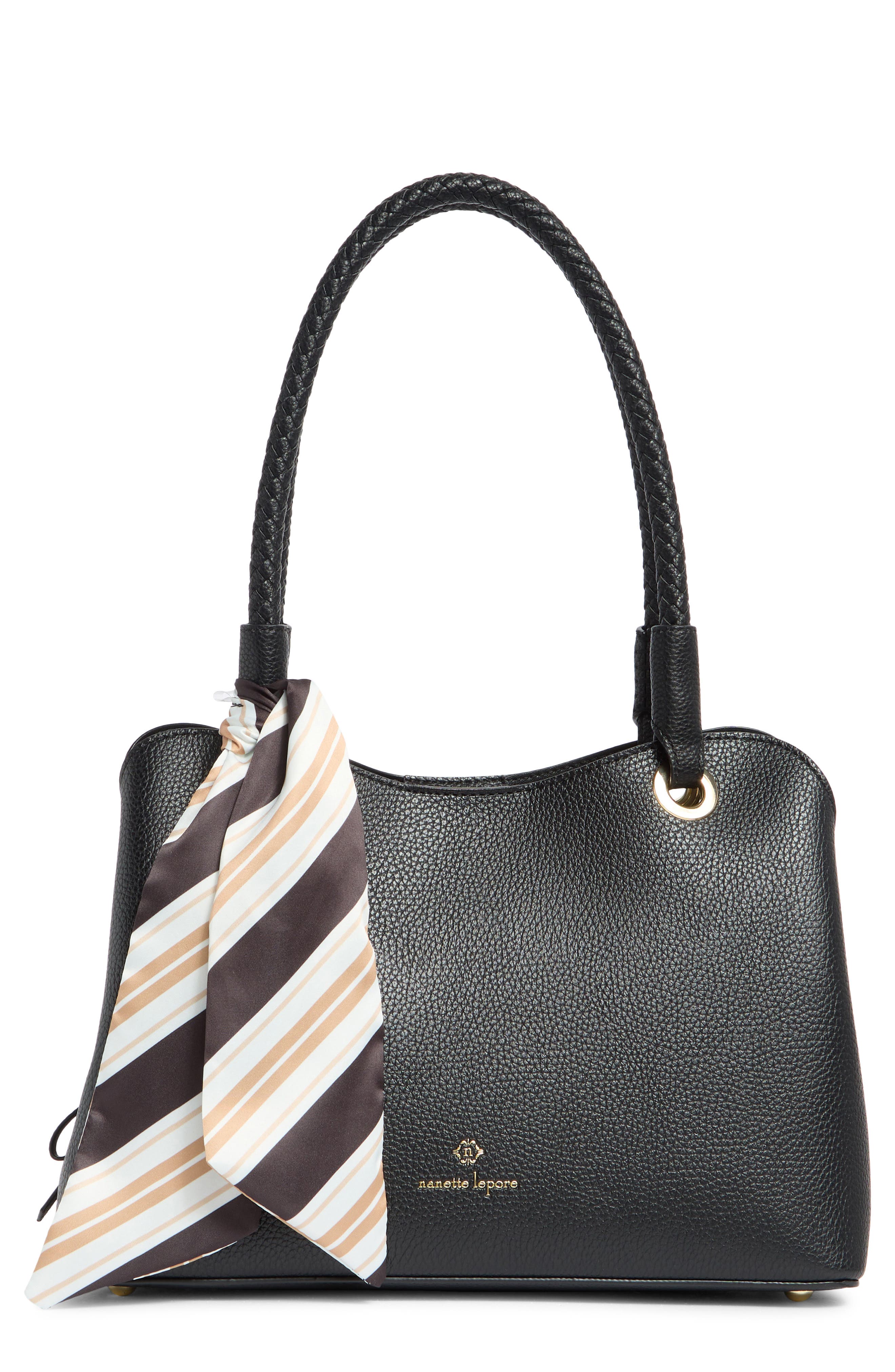 Nanette Lepore Sybil Braided Handle Shoulder Bag, Main, color, 