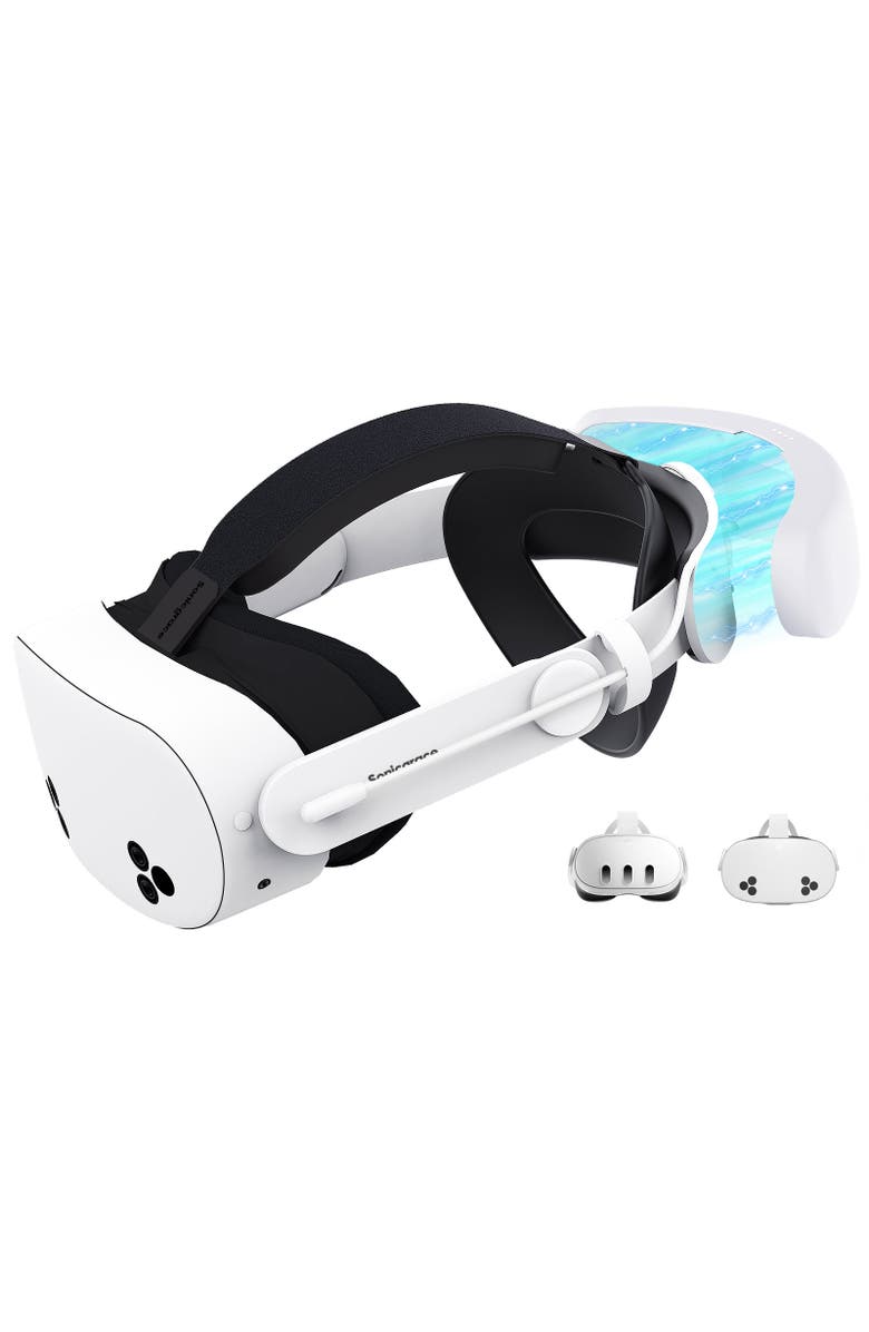 Sonicgrace S3 Pro Battery Head Strap for Meta Quest 3/3S, Alternate, color, White