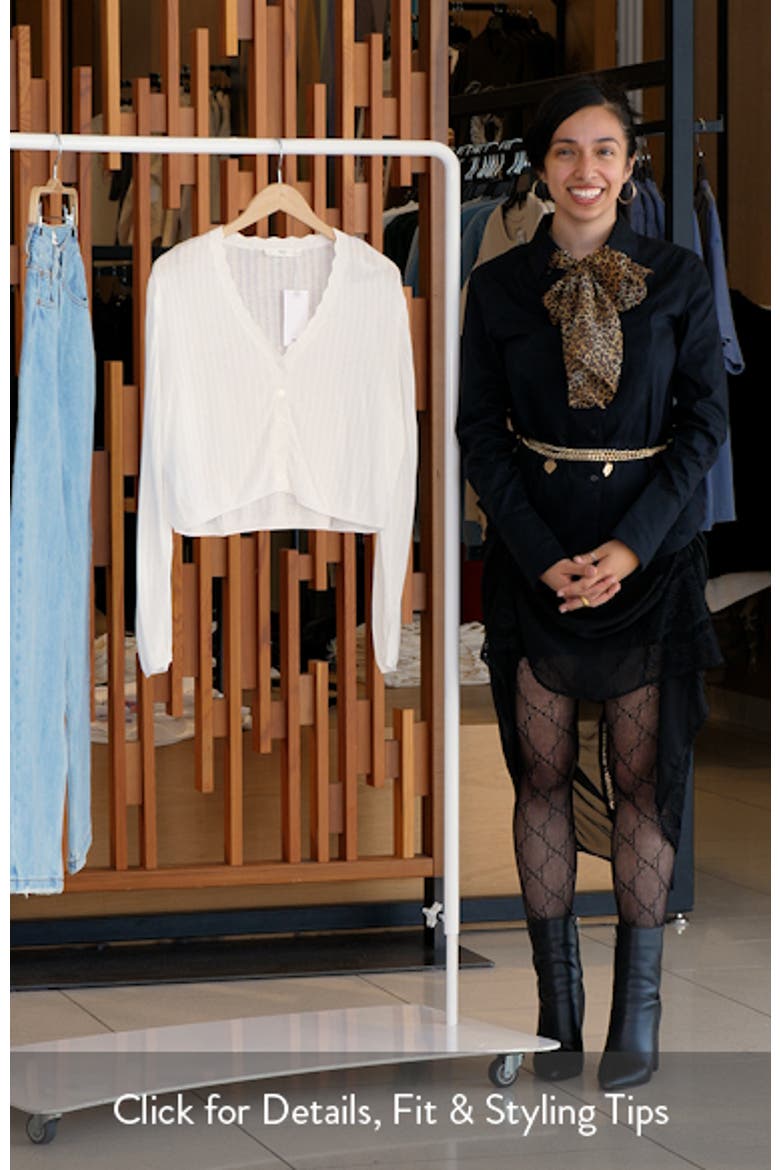 Pointelle Pajama Cardigan video