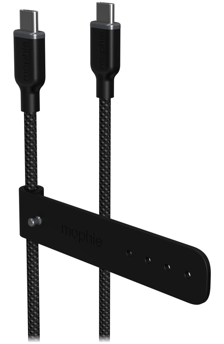 mophie USB C to USB C Cable 6ft, Alternate, color, Black