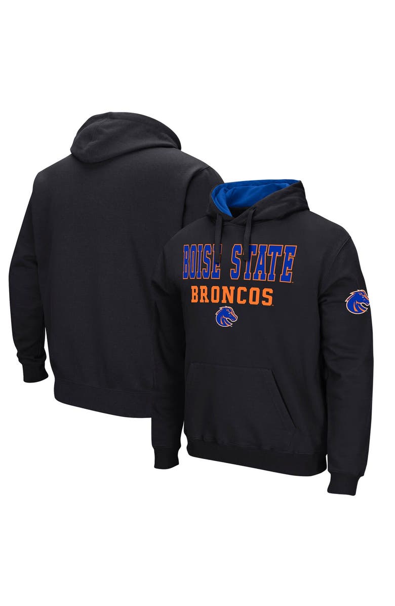 COLOSSEUM Men's Colosseum Black Boise State Broncos Sunrise Pullover Hoodie, Main, color, Black