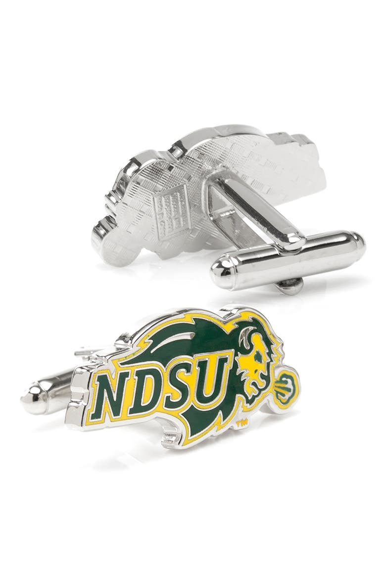 NCAA Collegiate North Dakota State University Bisons Cuff Links, Alternate, color, NORTH DAKOTA ST BISON THUNDAR