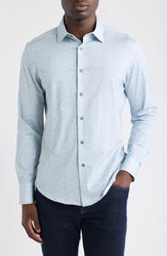 Bugatchi James OoohCotton® Floral Print Button-Up Shirt