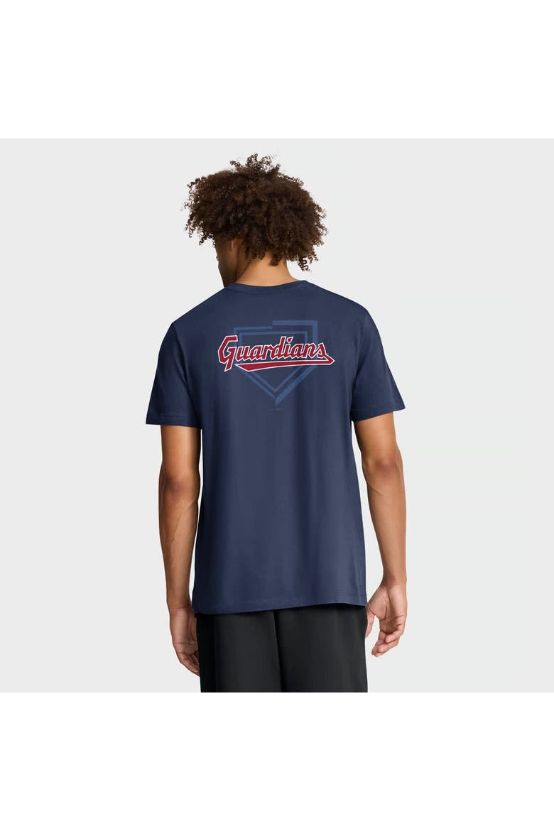 Men's Nike Navy Cleveland Guardians Primetime 2-Hit T-Shirt, Alternate, color, Navy