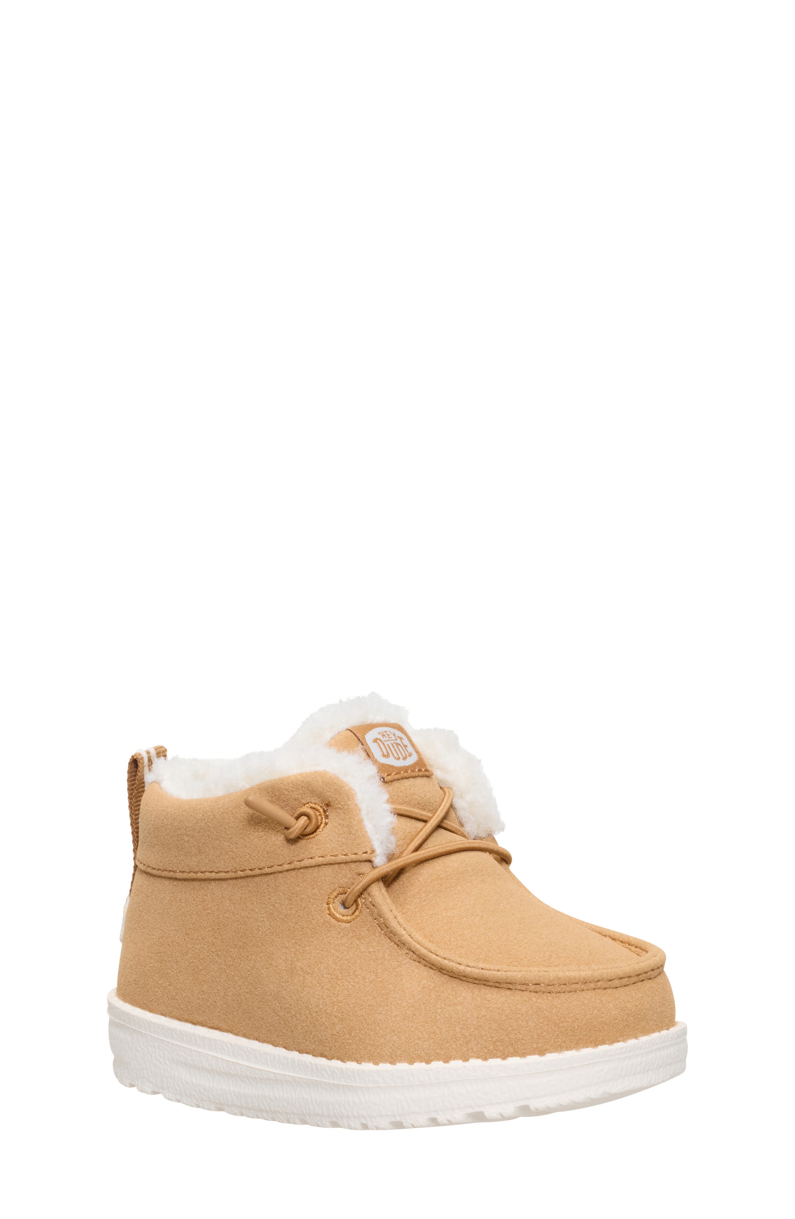 Kids' Lil Dude Cozy Slip On, Main, color, BROWN