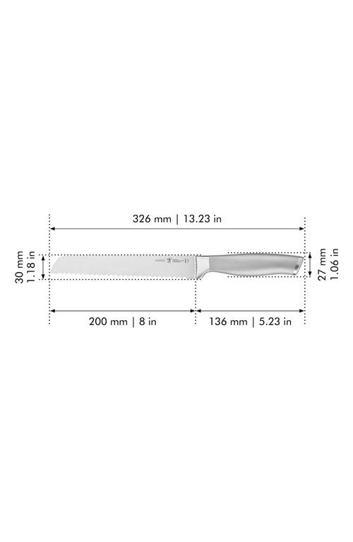 Henckels Cutlery Modernist 8-inch Serrated Bread Knife In Silver