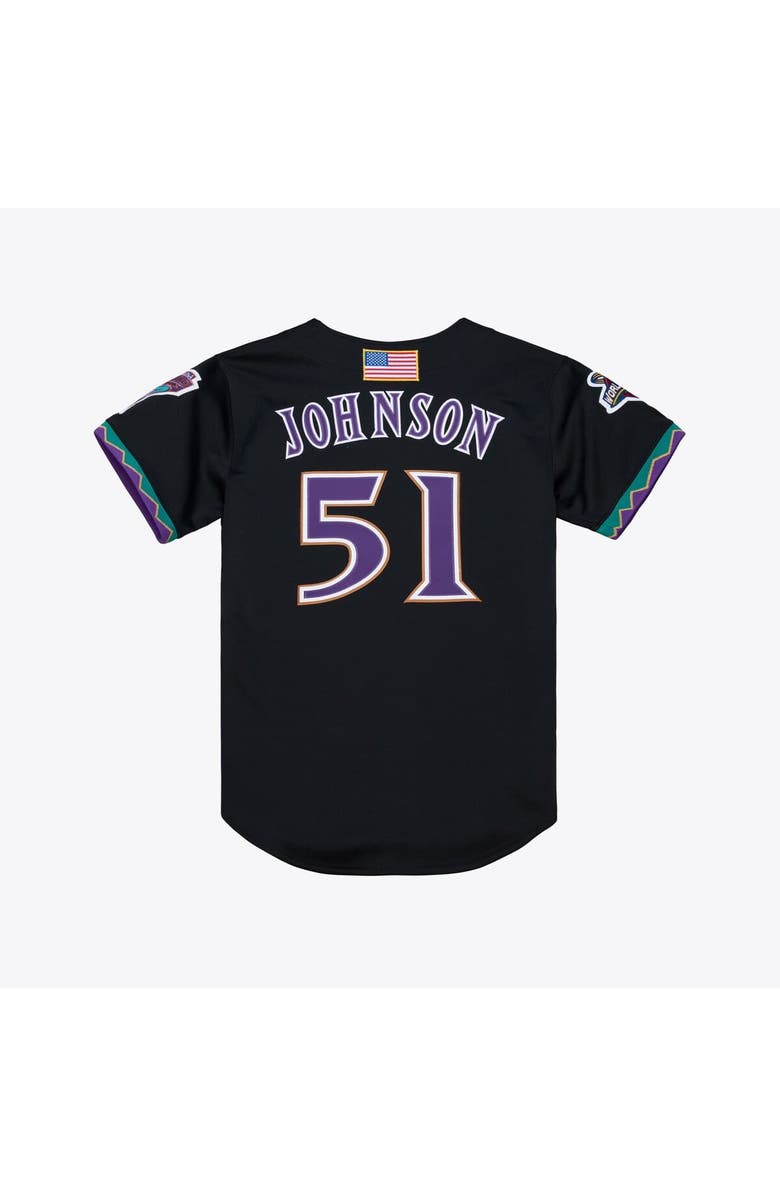 Mitchell & Ness Men's Mitchell & Ness Randy Johnson Black Arizona Diamondbacks 2001 Authentic Jersey, Alternate, color, 