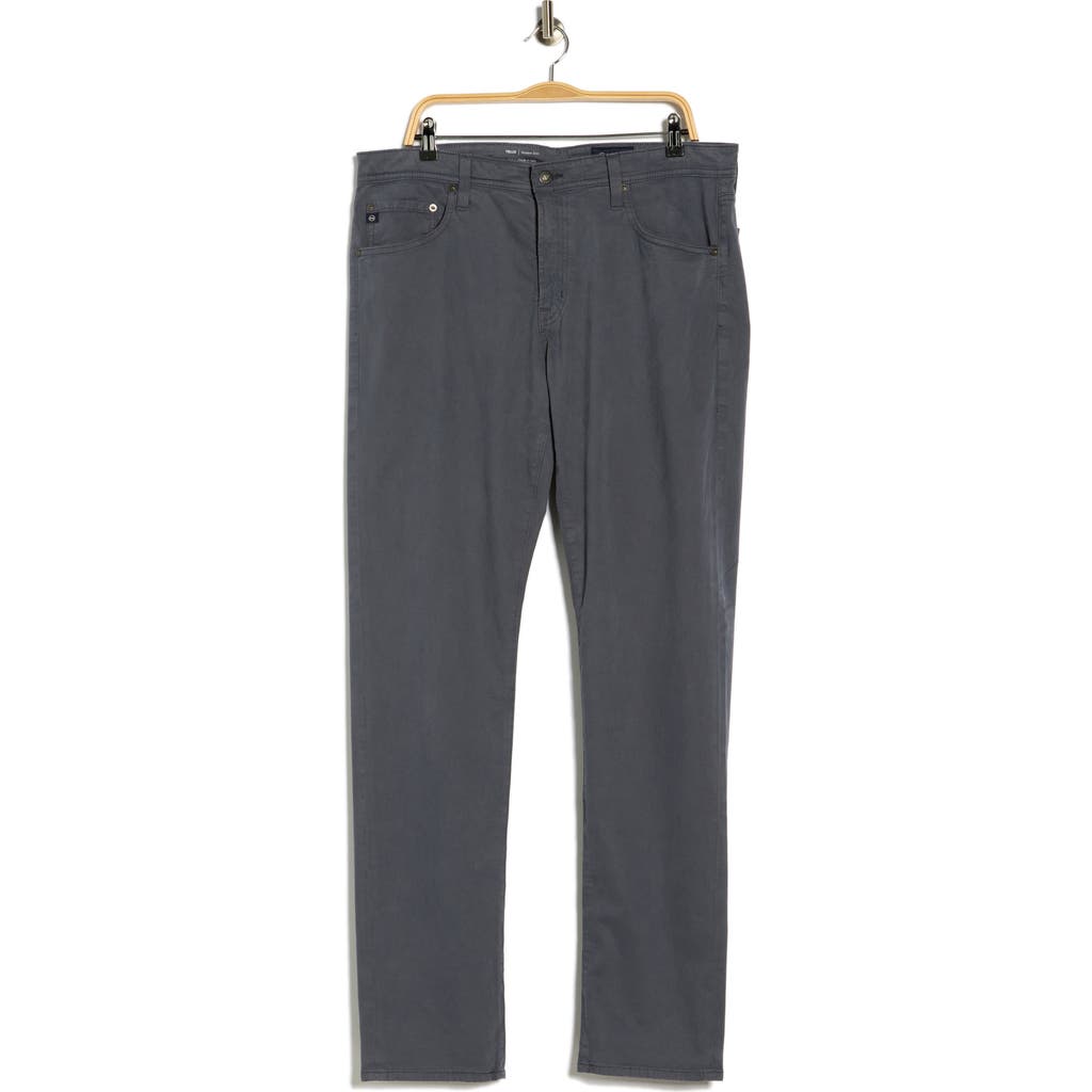 Ag Tellis Stretch Sateen Modern Slim Pants In Gray
