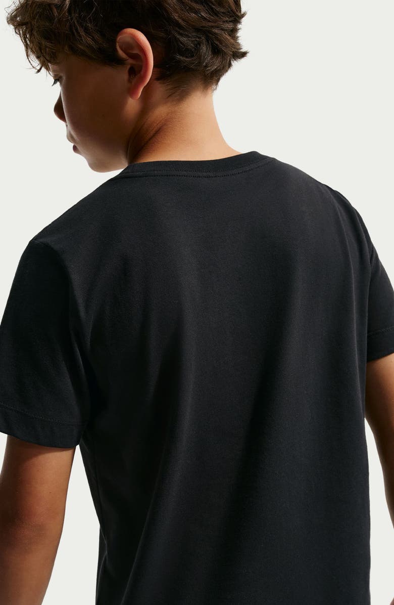 Nike Kids' Brand Read Logo Graphic T-Shirt, Alternate, color, Black/ University Blue