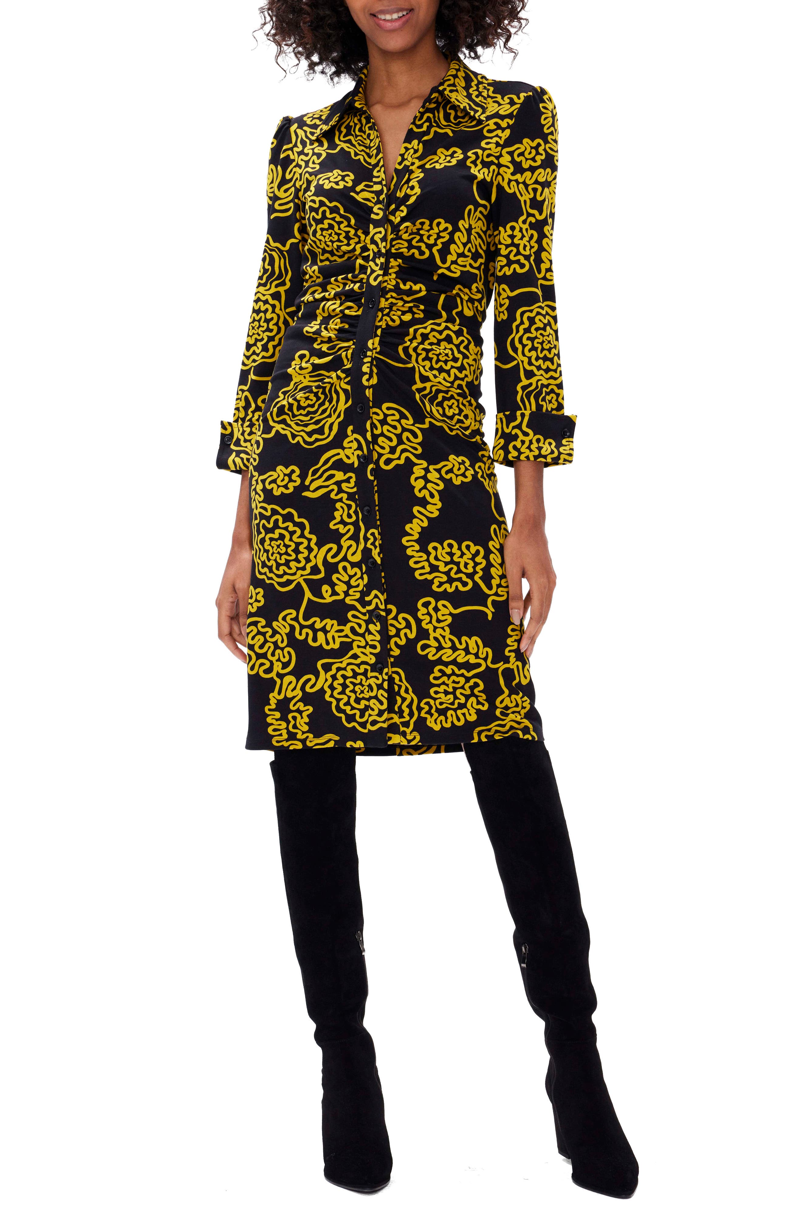 Sheska Floral Shirtdress