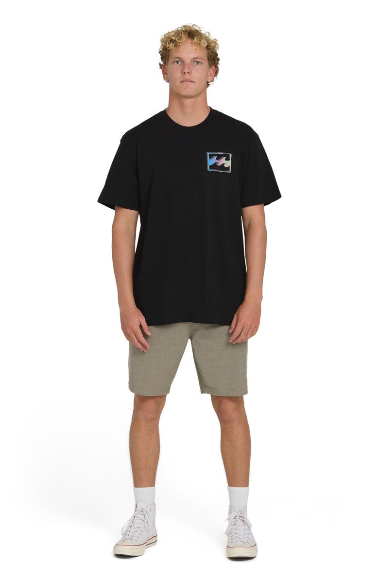 Billabong Crayon Wave Premium Graphic T-Shirt, Alternate, color, Black