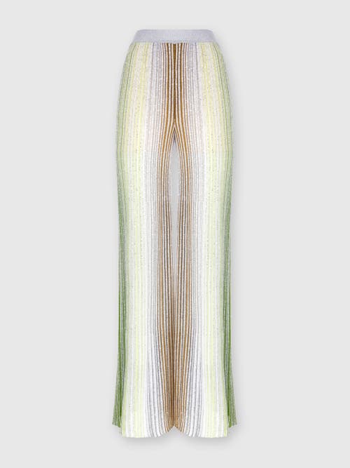 Missoni Sequined Striped Wide-leg Pants In Multicoloured