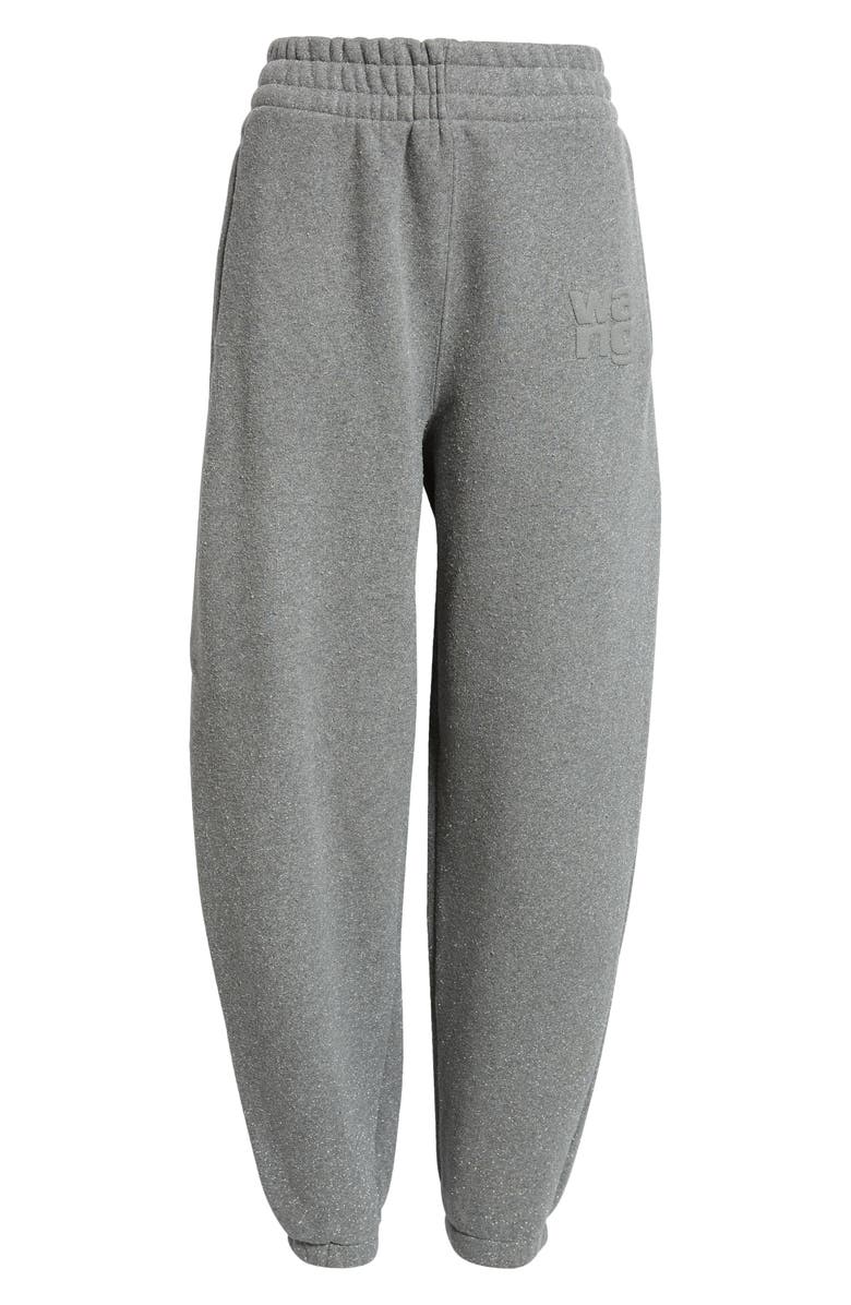 Alexander Wang Glitter Terry Joggers, Main, color, 