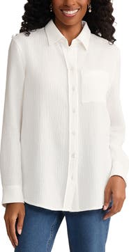 Jones New York Gauze Shirt