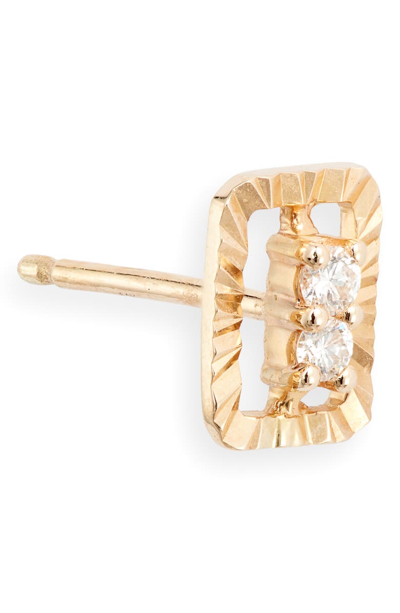 Dana Rebecca Designs Mikaela Stelle Diamond Rectangle Stud Earrings, Alternate, color, 