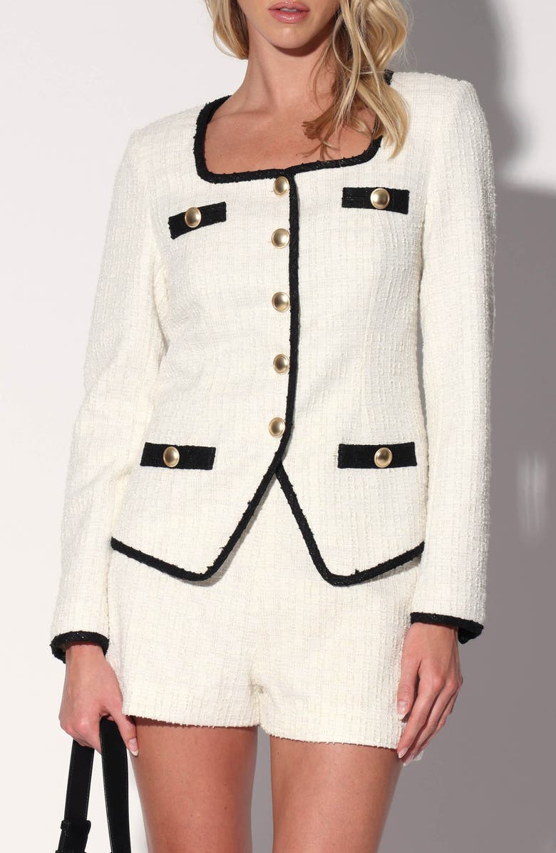 Walter Baker Jacey Tweed Jacket, Main, color, Hepburn Tweed