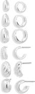 NORDSTROM RACK 6-Pack Huggie Hoop Earrings