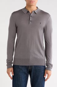 AllSaints Nomo Long Sleeve Polo