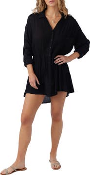 O'Neill Cami Long Sleeve Cover-Up Shirtdress
