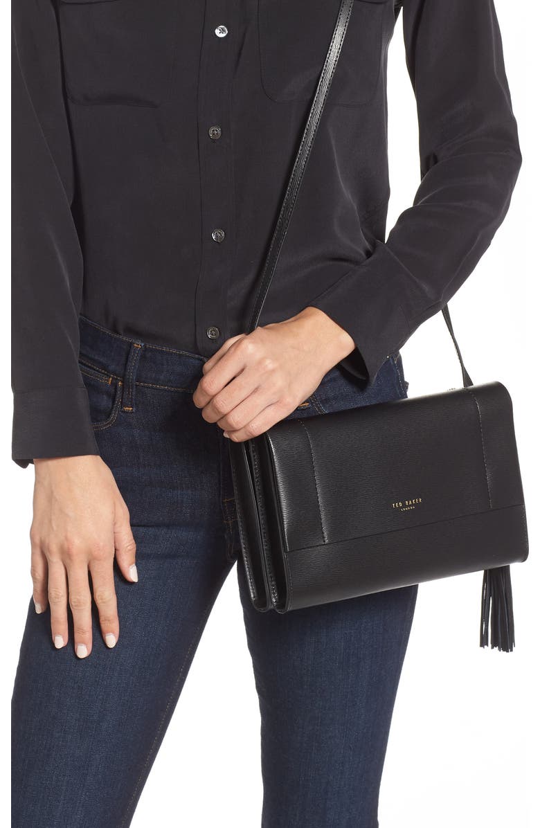 Ted Baker London Natalei Leather Crossbody Bag, Alternate, color,