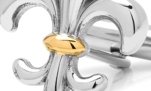 Cufflinks, Inc . Two-tone Fleur De Lis Cuff Links In Metallic
