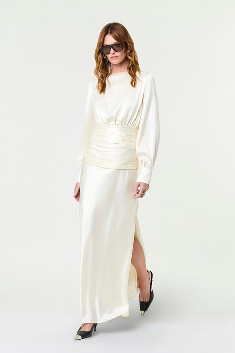 Samina Gown With Shirred Waistband