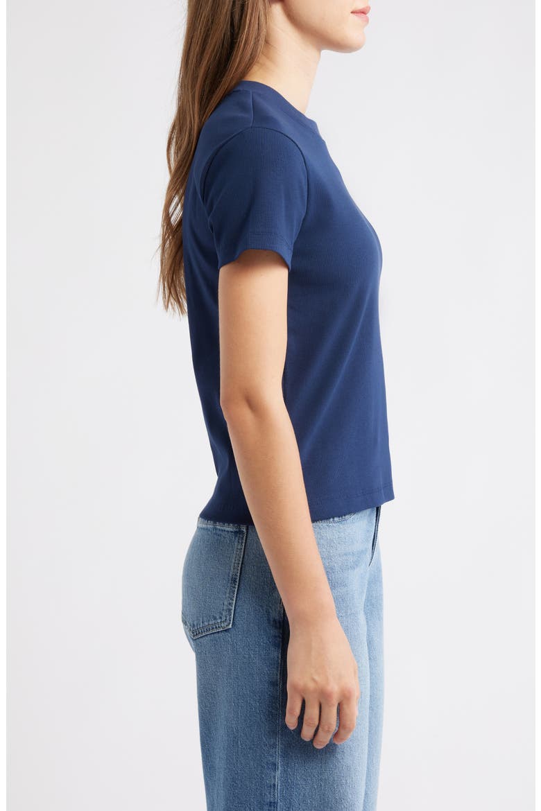 Slim Fit Stretch Cotton T-Shirt, Alternate, color, DRESS BLUES