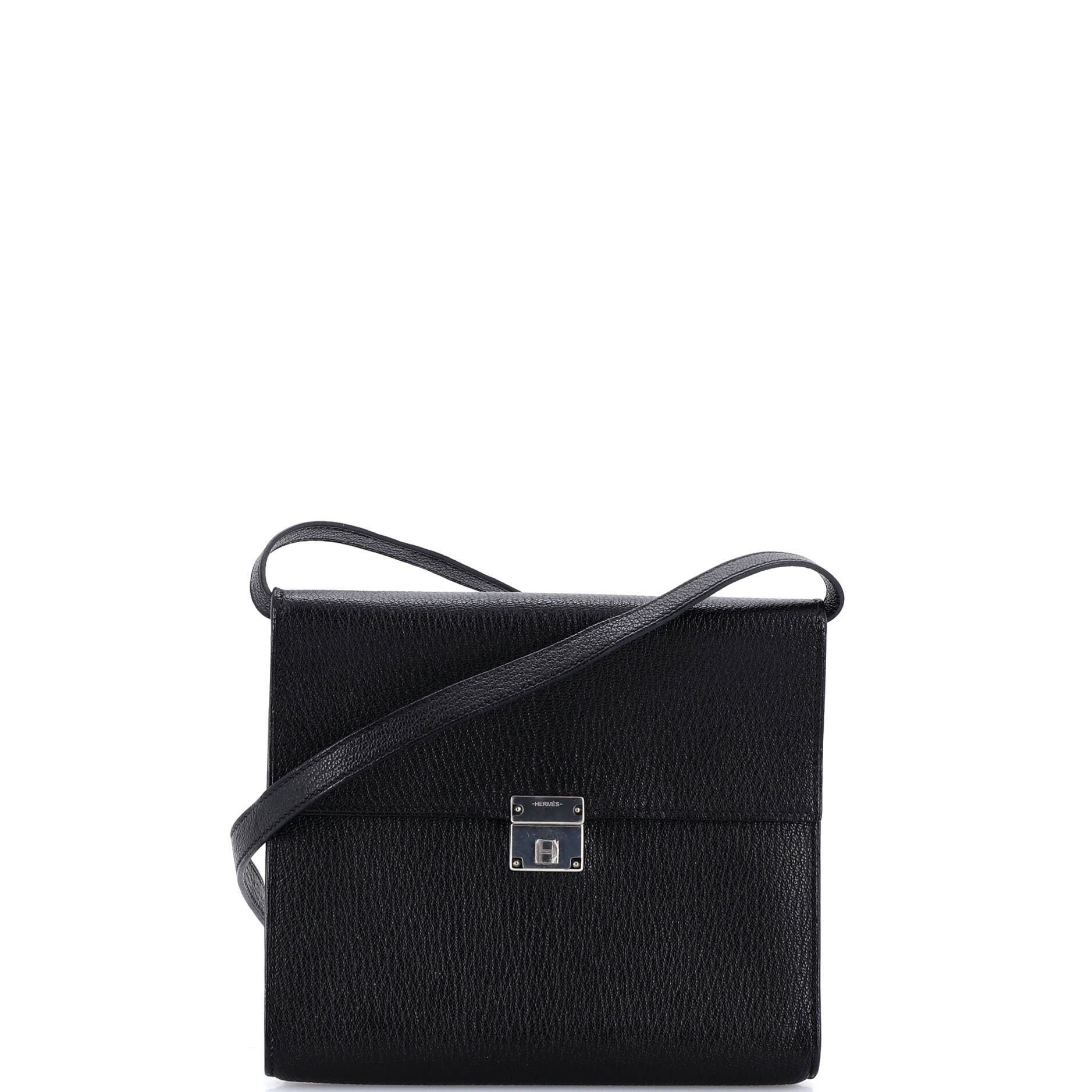 Pre-Owned Hermes Clic Wallet on Strap Chevre Mysore 16, Main, color, Noir