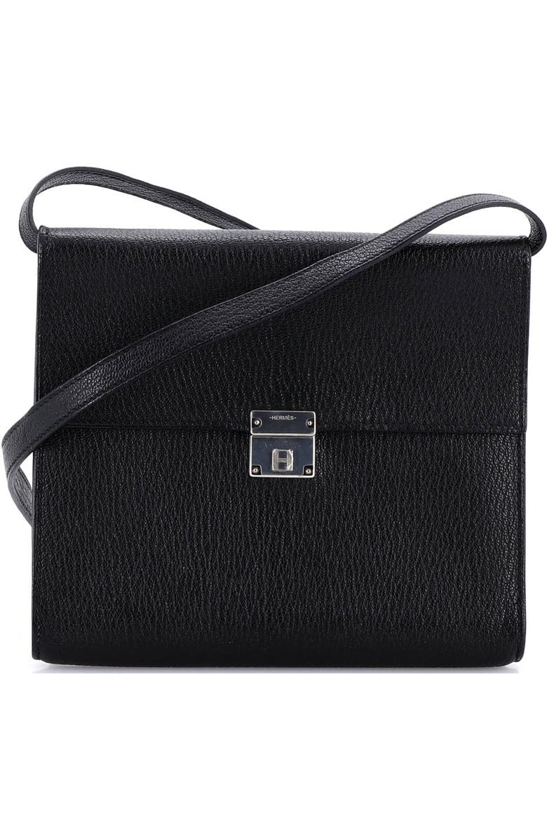 Pre-Owned Hermes Clic Wallet on Strap Chevre Mysore 16, Main, color, Noir
