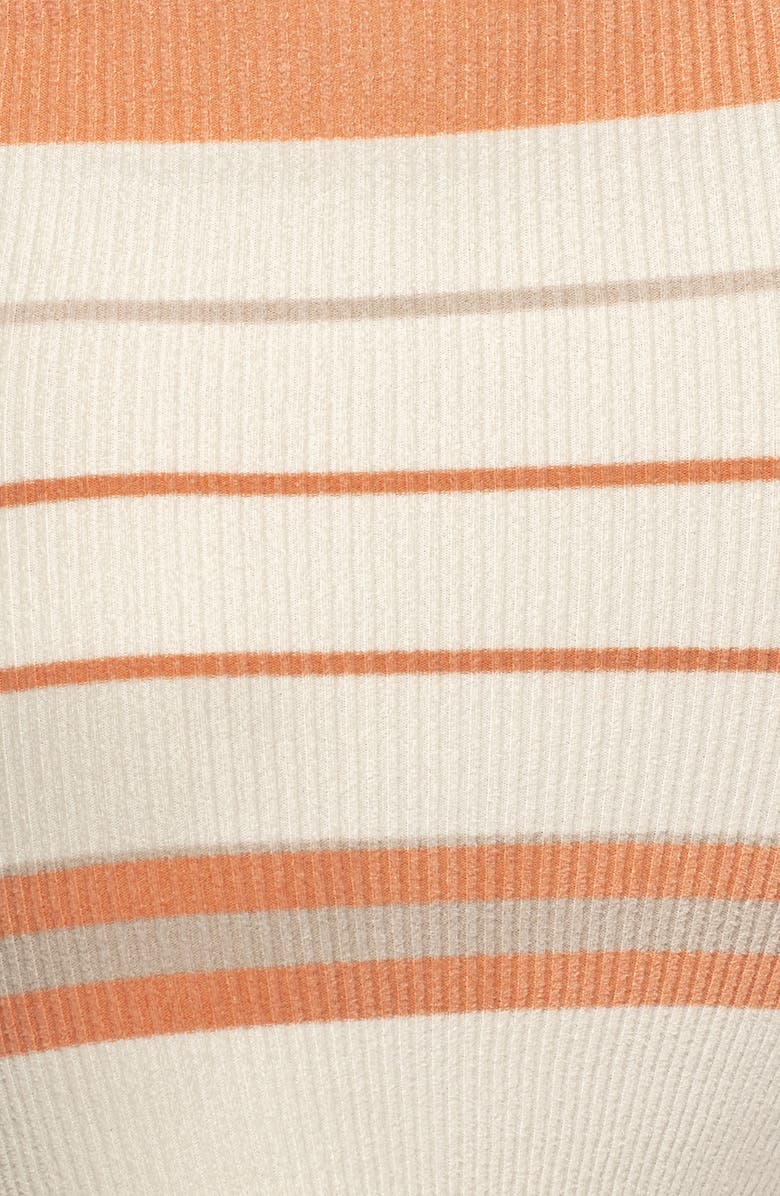 JLUXLABEL Nathali Stripe Ribbed Midi Sweater Dress, Alternate, color, 