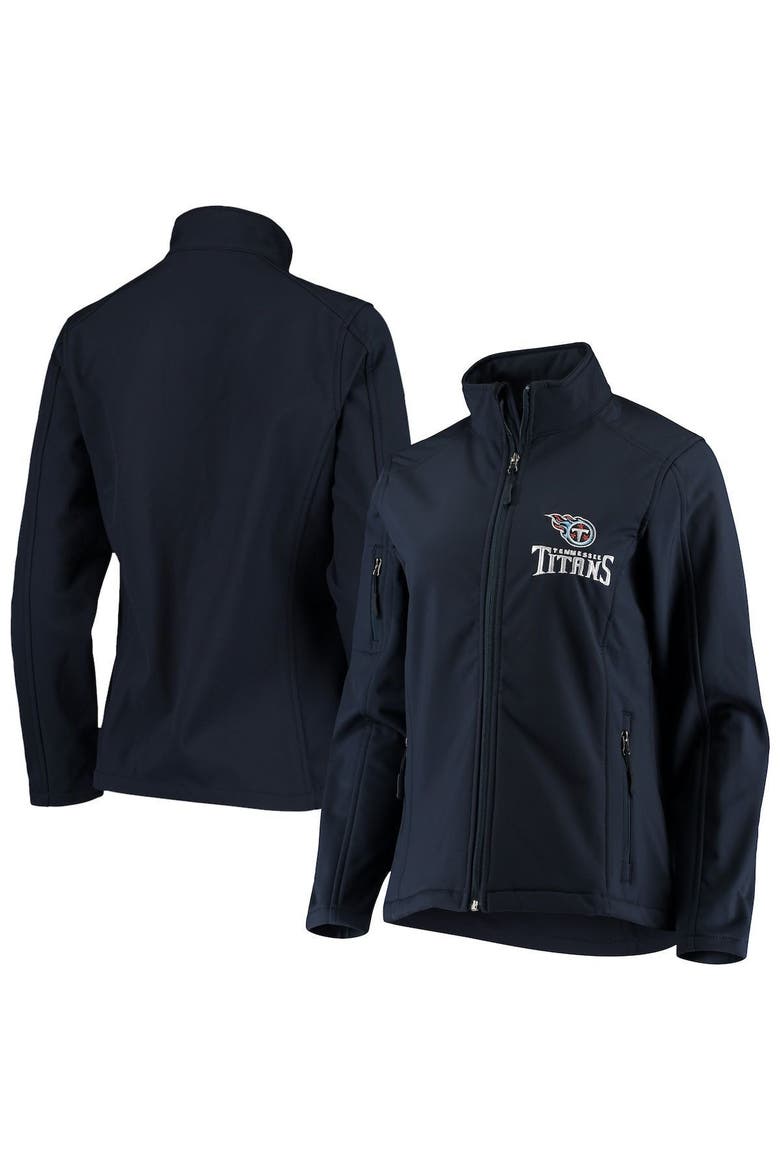 Women's Navy Tennessee Titans Full-Zip Sonoma Softshell Jacket, Alternate, color, Navy
