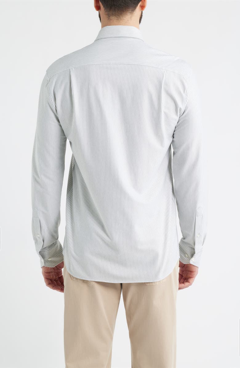 Peter Millar Crown Crafted Excursionist Flex Stripe Button-Up Shirt, Alternate, color, Willow