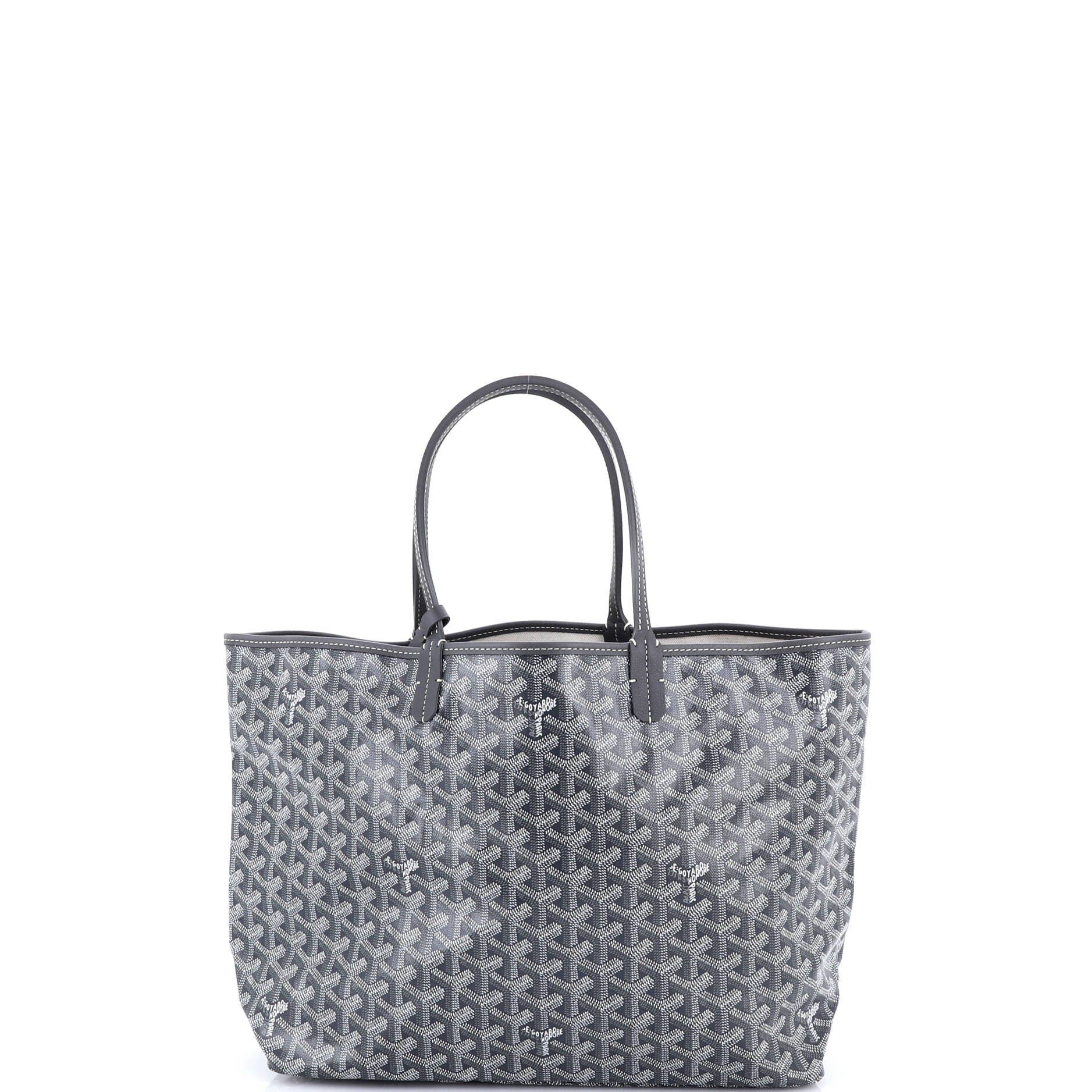 Pre-Owned Goyard Saint Louis Tote Coated Canvas PM, Main, color, Gray