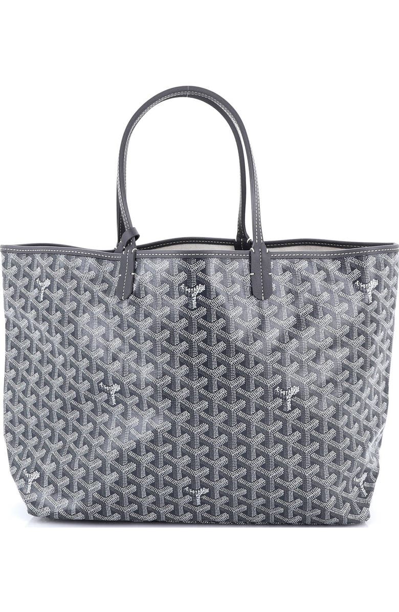 Pre-Owned Goyard Saint Louis Tote Coated Canvas PM, Main, color, Gray