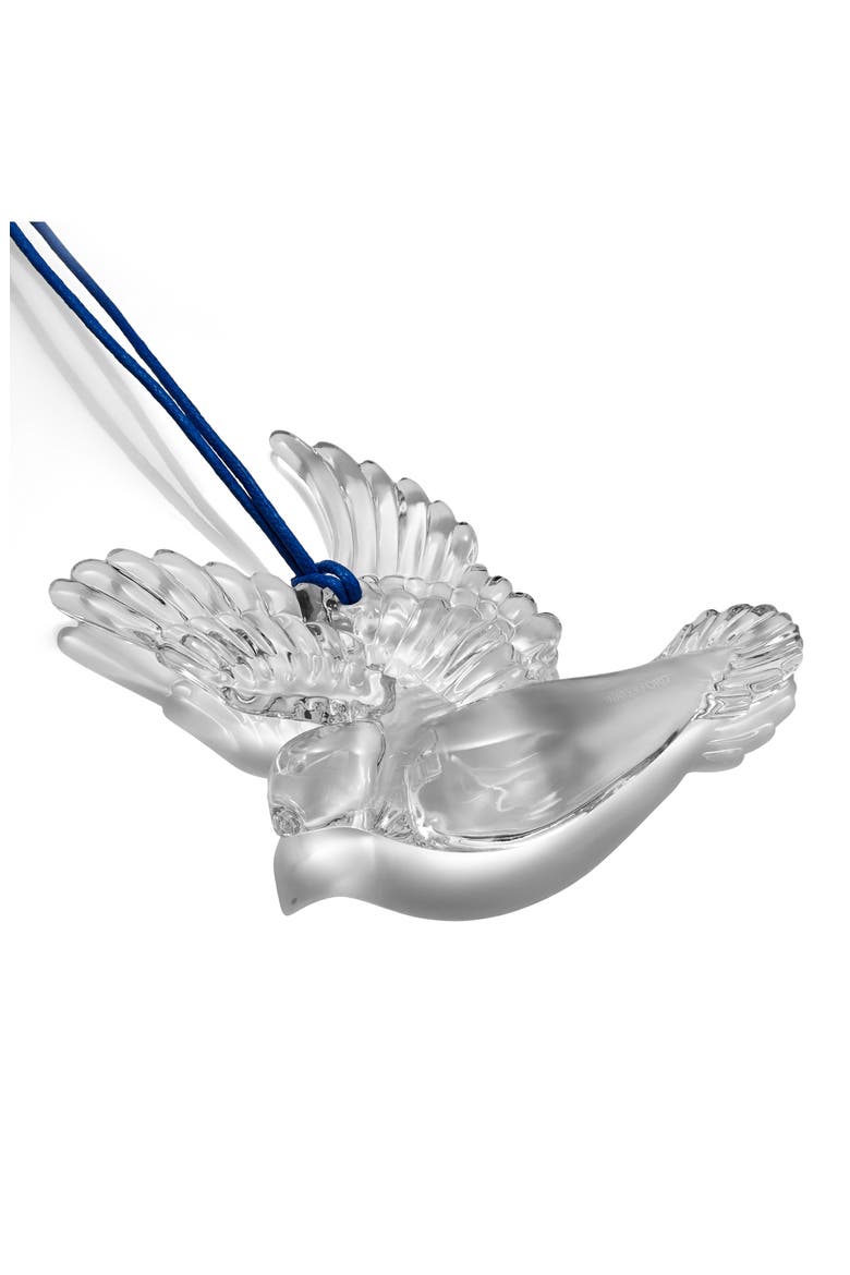 Dove of Peace Crystal Ornament, Alternate, color, WHITE