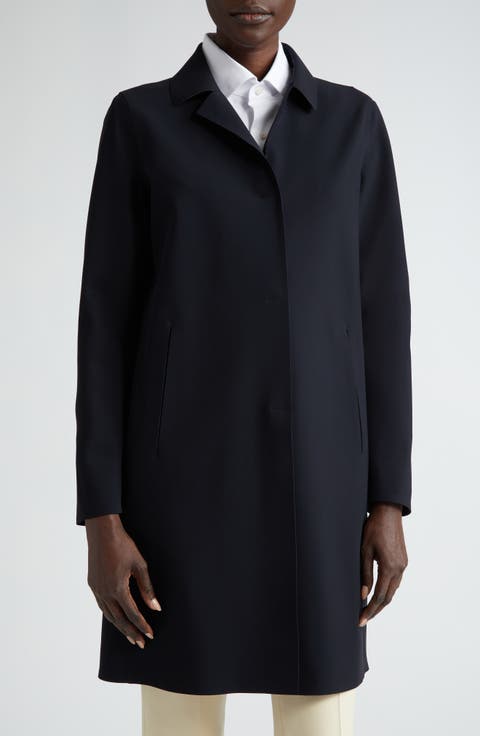 Snap Front Performance Scuba Knit Coat