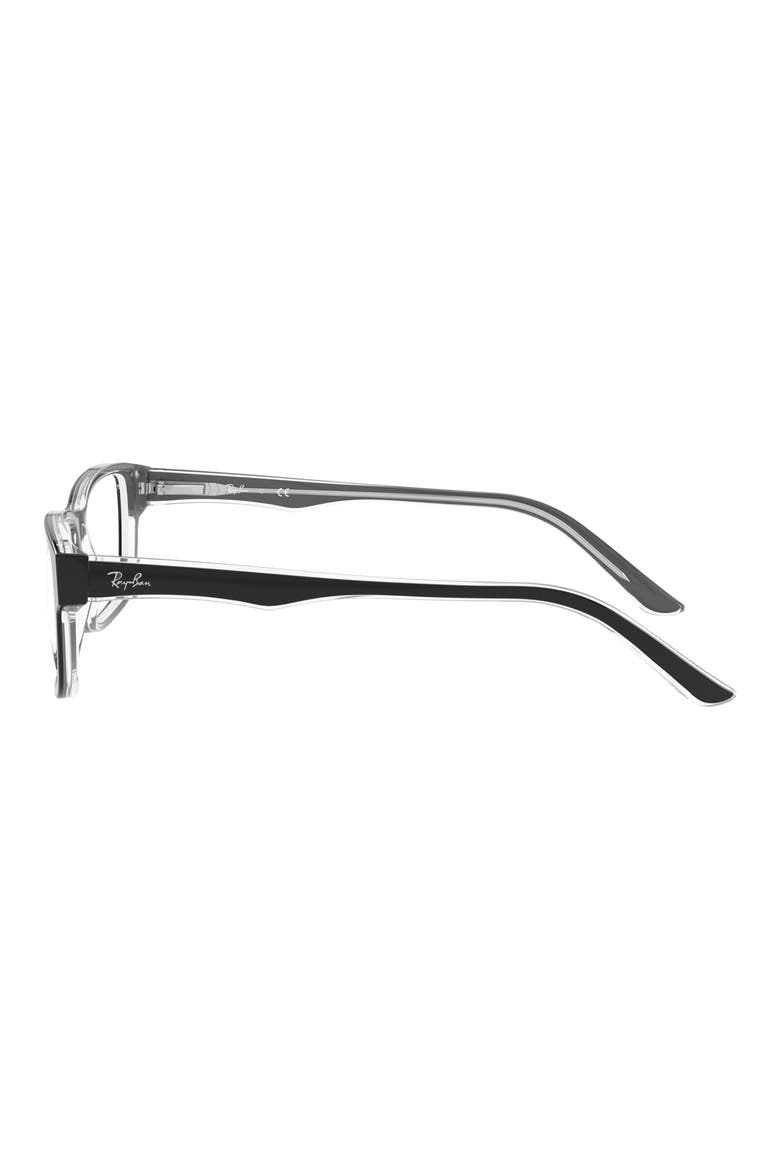 54mm Square optical glasses, Alternate, color, BLACK