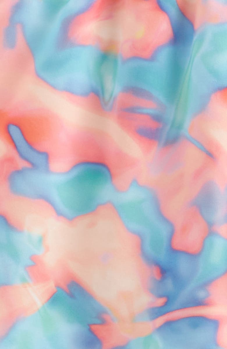 Zella Girl Kids' On Your Mark Shorts, Alternate, color, Coral Nectar Heat Wave